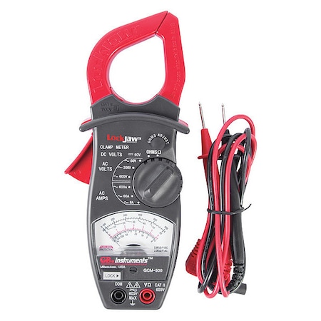 Gardner Bender Analog Clamp Meter, 4 Func., 8 Range GCM-500
