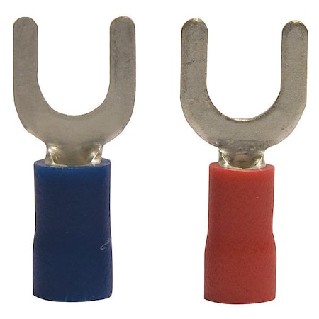 Gardner Bender Fork Terminal, #8 to #10 Stud Size, 18 AWG, 600 V, Vinyl Insulated, Crimp Termination Only, 14 PK 15-2216