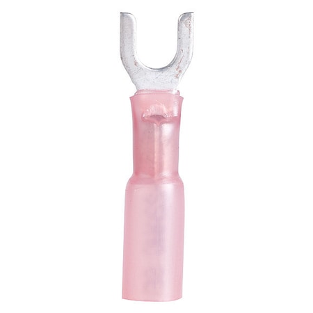 Gardner Bender Fork Terminal, #8 Stud Size, 18 AWG, 600 V, Red, 6 PK AMT-4110