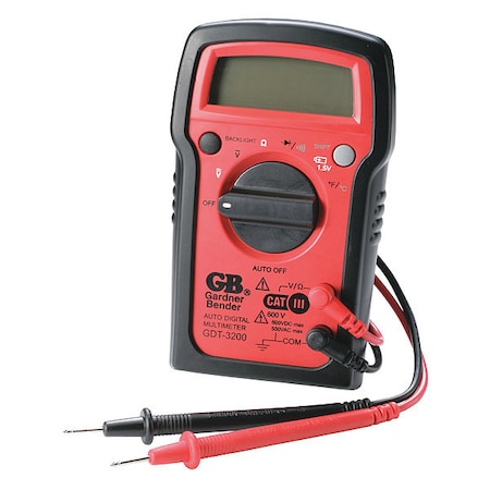 GARDNER BENDER Digital Multimeter, 7 Func., 7 Range Auto GDT-3200