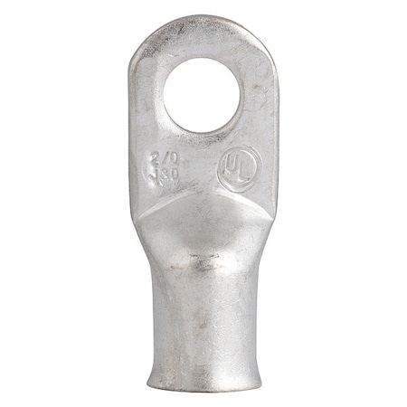 Gardner Bender Heavy-Duty Plated Lug, 2/0 AWG Max, Standard Barrel, Copper, None, 2 PK AML-208