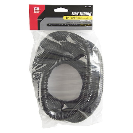 Gardner Bender Split Flx Tubng, Racew, 3/4"x6 ft., Bk, PK 3 FLX-3406B