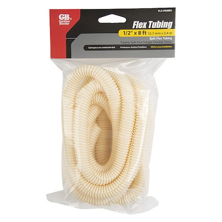 Gardner Bender Split Flx Tubng, Raceway, 1/2"x8 ft., Beige FLX-5008BG