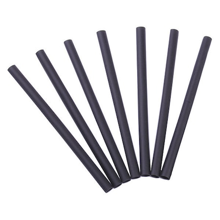 Gardner Bender Heat Shrink Tube, Thin Wall, 2:1 I.D. Shrink Ratio, Black, 4 in, 7 PK HST-125