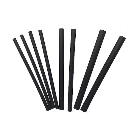 Gardner Bender Heat Shrink Tube Assortment, Thin Wall, 2:1 I.D. Shrink Ratio, Black, 4 in, 8 PK HST-AST