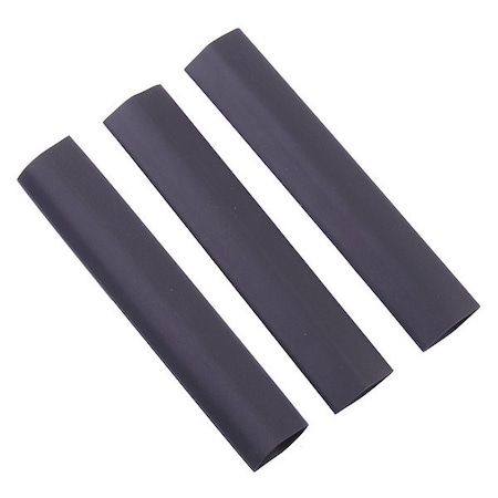 Gardner Bender Heat Shrink Tube, Thin Wall, 2:1 I.D. Shrink Ratio, Black, 4 in, 3 PK HST-500