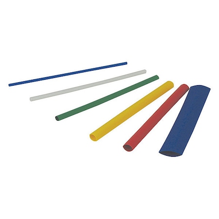 Gardner Bender Heat Shrink Assortment, 2:1 I.D. Shrink Ratio, Blue, Red, Yellow, 3 in, 160 PK HST-ASTA