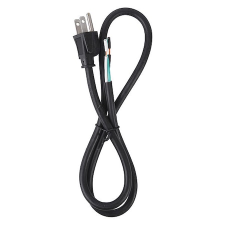 Bergen Industries Power Cord, 3-Wire, 13A, 3 ft, SJTW, 16/3 PS313163