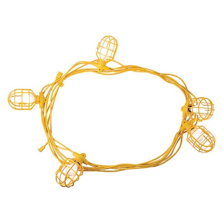 Bergen Industries Temp Light Stringer, 50 ft, 14/2, 5 Light GL50142MPC