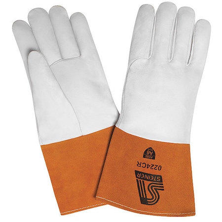 Steiner SensiTIG Welding Gloves, Gauntlet Cuff, Straight Thumb, Premium Kidskin, L, 1 PR 0224CR-L