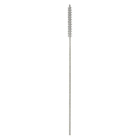 Tanis Fitting Brush, 3 1/4 in L Handle, 1 in L Brush, Silver, Alumina Silicate, 5 in L Overall 31260