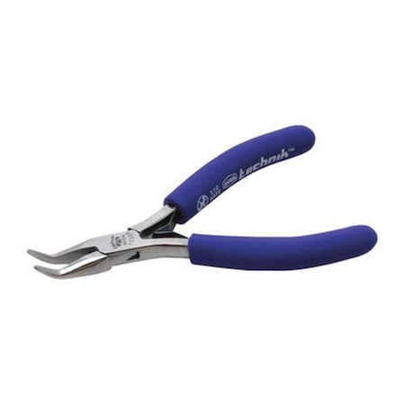 Aven 4 1/2 in Bent Needle Nose Plier ESD Safe Cushioned Grip Handle 10309