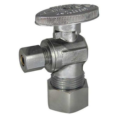 Kissler Angle Stop Valve, Brass, Compression, 1/4in 88-9375