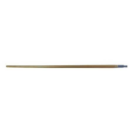 Michigan Brush 60" Handle, 1 in Dia, Silver, Tan, Wood SR25260