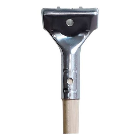 Michigan Brush 60" Handle, 1 in Dia, Silver, Tan, Wood SR25860