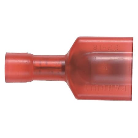 PANDUIT Male Disconnect, Red, 22-18AWG, PK50 DNF18-250FIM-L