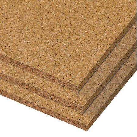 Best-Rite Bulletin Board, Cork, 1/4 in, 48 inx72 in 308JG