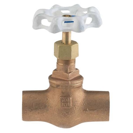 Milwaukee Valve Globe Valve, 1/2 In., Solder UP1502 1/2"