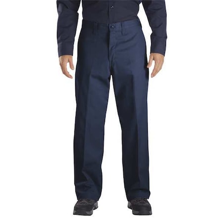 Dickies Men's Industrial Work Pants, L/XL, Navy, Cotton/Polyester LP92NV 38 32