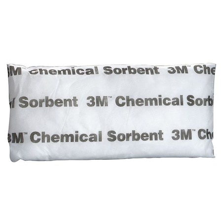 3M Sorbent Pillow, 8 gal, 7 in x 15 in, Universal, White, 16 PK P-300