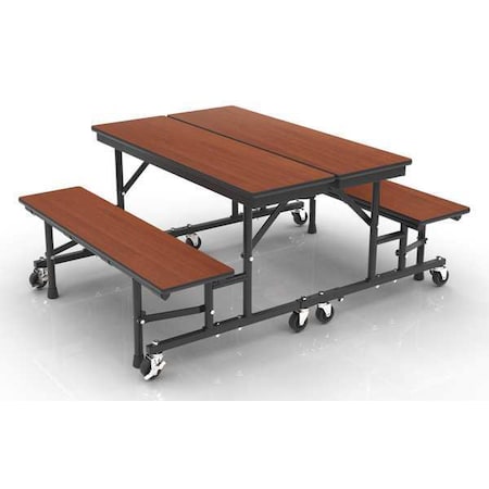 Palmer Hamilton Convertible Bench Table , 96" W 29" H, Cherry Tabletop 34M13291508-EG-KDC-B