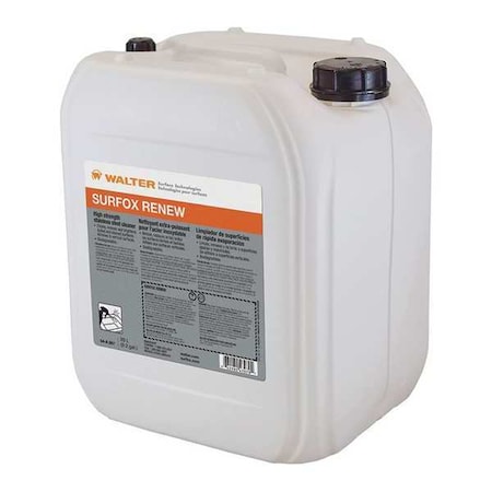 Walter Surface Technologies Acidic Cleaning Solution, 5.2 gal. 54A087