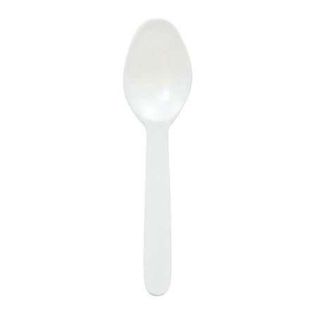 Zoro Select Disposable Spoon, White, Medium Weight, PK3000 E175008