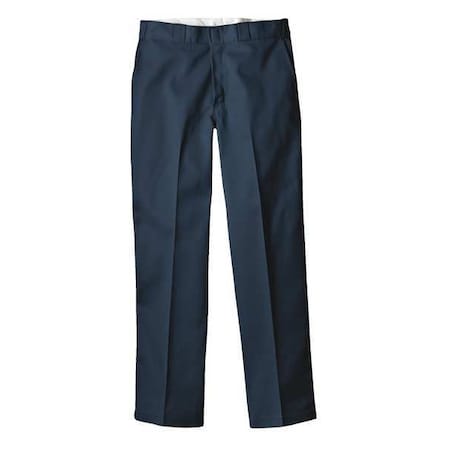 Dickies Men's Flex Work Pants, L/XL, Navy, 65% Polyester/35% Cotton P874NV 36 34