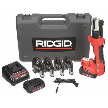 Ridgid Cordless Pressing Tool, 1/2 to 1-1/4 In 43428