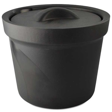 Bel-Art Magic Touch 2153; Ice Bucket with Lid 168074002, 4.0 Liter, Black, 1/PK