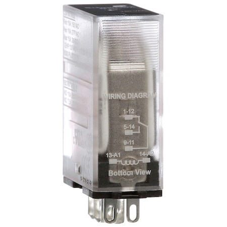 Schneider Electric Socket, General Purpose Relay, Square, 15 A, 5 Pins, Faston Connector 781XAXRC-120A
