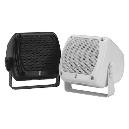 Poly-Planar Outdoor Box Speakers, White, 4in.D, 40W, PR MA840-W