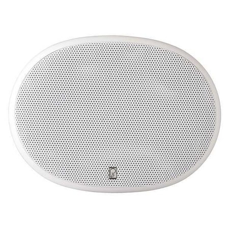 Poly-Planar Outdoor Speakers, White, 3-7/16in.D, 80W, PR MA5950