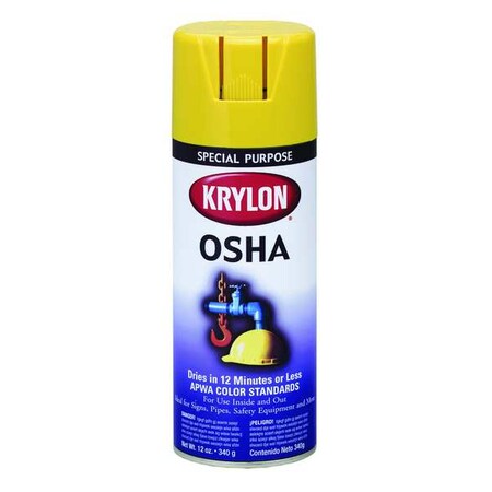 Krylon Spray Paint, Safety Blue, Gloss, 12 oz. K02416