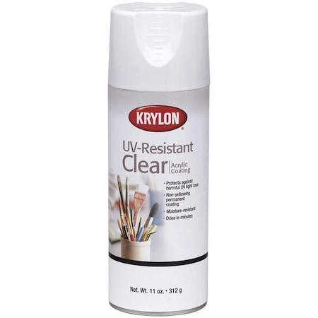 Krylon Spray Paint, Clear, Gloss, Solvent, 11 oz K01305007