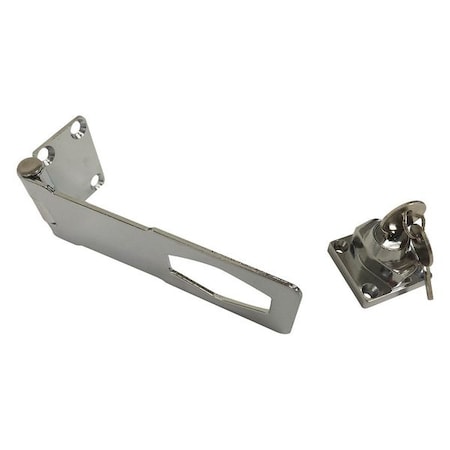 Zoro Select Locking Hasp, Locking, Chrome, 1-13/64inL 39DZ87