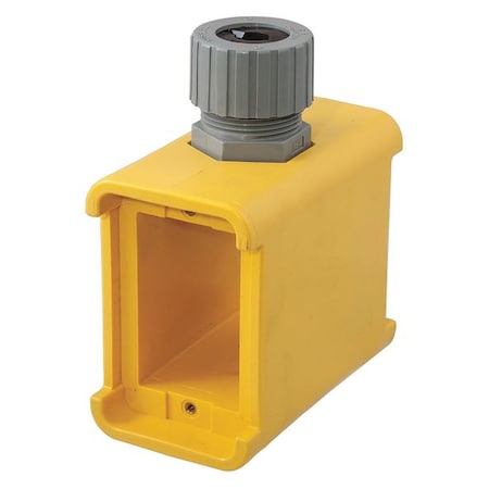 Hubbell Wiring Device-Kellems Electrical Box, 19 cu in, Outlet Box Type, 2 Gangs, Thermoplastic Elastomer, Rectangular Shape HBL3099