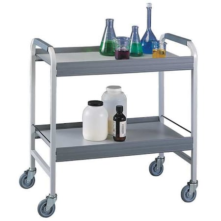 Labconco Utility Chemical Cart, Welded Steel Frame, 2 Shelves, 34.88" L, 19" W, 36.38" H 8020000