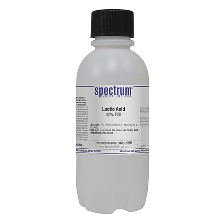 Spectrum Chemical Lactic Acid, 500mL L1009-500MLPL51