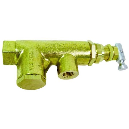 CONRADER Pilot Valve, 1200 psi, 3/8in. NPT, Brass RCL-S-HU-160-175