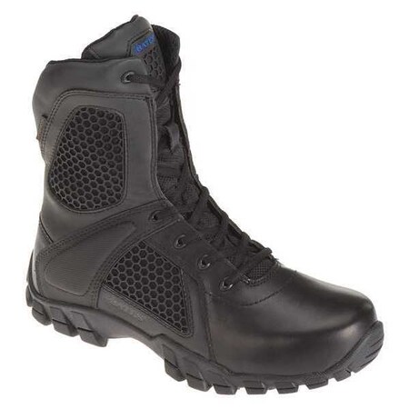 Bates Men's Work boots, 7.5 M, Leather/Mesh, 8 in Height, Black E07008