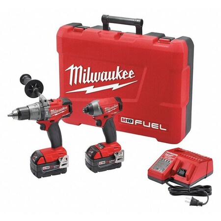 Milwaukee Tool M18 Fuel Cordless Combination Kit, 2 pcs., 5.0Ah 2897-22