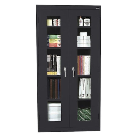 Sandusky Lee 20/22 ga Steel Storage Cabinet, 36 in W, 78 in H, Stationary EA4V362478-09