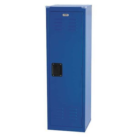 Sandusky Lee Wardrobe Locker, 15 in W, 15 in D, 48 in H, (1) Tier, (1) Wide, Blue KDLB151548-06