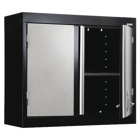 Sandusky Modular Wall Cabinet 30 In W Gray Black Gw1f301226 M9