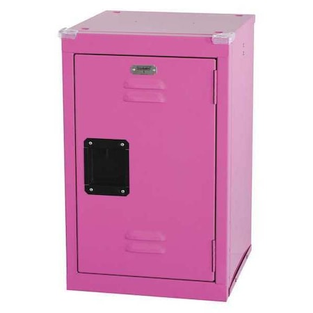 Sandusky Lee Wardrobe Locker, 15 in W, 15 in D, 24 in H, (1) Tier, (1) Wide, Pink KDLB151524-30