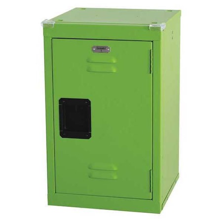 Sandusky Lee Wardrobe Locker, 15 in W, 15 in D, 24 in H, (1) Tier, (1) Wide, Green KDLB151524-38