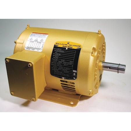 Baldor-Reliance Three-Phase General Purpose Motor, 1 HP, 143T Frame, 208-230/460V AC Voltage, 1760 rpm Nameplate RPM EM3116T