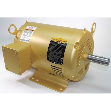 Baldor-Reliance Three-Phase General Purpose Motor, 3 HP, 182T Frame, 230/460V AC Voltage, 1765 rpm Nameplate RPM EM3211T
