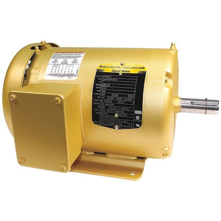 Baldor-Reliance Three-Phase General Purpose Motor, 1 HP, 143T Frame, 208-230/460V AC Voltage, 1760 rpm Nameplate RPM EM3546T